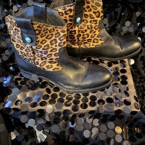 Vero Cuoio Italian Leather Sole leather and fur vintage
